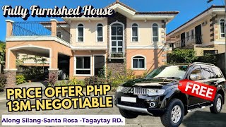 Fully Furnished House and Lot For Sale With Mitsubishi Montero Sport  Verona Silang Cavite [upl. by William]