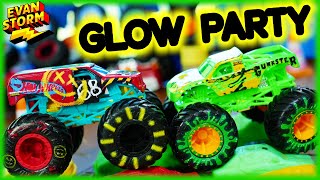 Monster Truck Live Glow Show and Toy Truck Competition [upl. by Seel338]