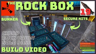 High Storage Rock Bunker  Rust Solo Rock Base Build Extra Secure Lockers in Rocks [upl. by Steady]