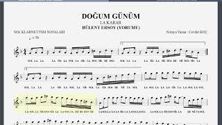 DOĞUM GÜNÜM BÜLENT ERSOY NOTA [upl. by Githens]