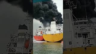 Explosion on the tanker Stolt Groenland with catastrophic consequences [upl. by Grove90]