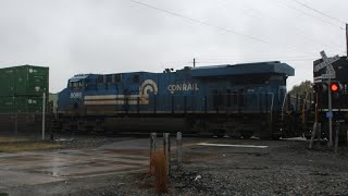 NS 8098 “Conrail” Trails Second On 24A Through Macon GA [upl. by Rothberg421]