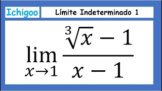 Límite Indeterminado 1 [upl. by Wes]