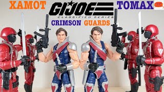 TWINS Xamot Tomax Crimson Guards GI Joe Classified Series Action Figure Review Cobra Sword Bayonet [upl. by Schlessinger443]