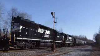 NampW style C23 is eastbound at Stoney Point [upl. by Aliwt230]