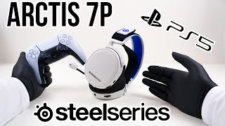 SteelSeries Arctis 7P Wireless Gaming Headset for PS5 Unboxing  ASMR [upl. by Nelad]