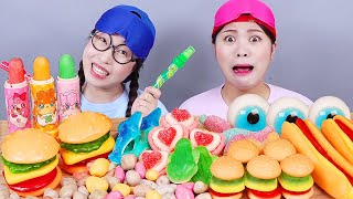 carrera de dulces Mukbang DONA [upl. by Kilan813]