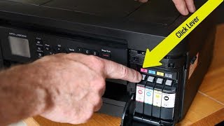 How to change a Brother inkjet printer cartridge [upl. by Lieberman906]