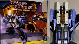 Transformers the movie generation one retro skywarp review G1 reissue animation seeker [upl. by Nojel]