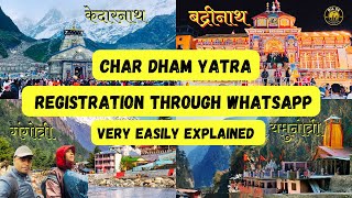 WhatsApp Registration Char Dham Yatra 2024 Made Easy Register on in Minutes Official Guide [upl. by Amlev]