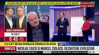 Șeful Casei de Pensii Daniel Baciu a calculat în direct la România TV cu cât vor crește pensiile [upl. by Frederic]