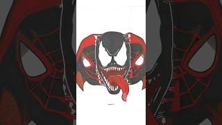 Who Inside  Spider Man Verse amp Venom Paper Art Transformation shorts transformation [upl. by Coralyn]