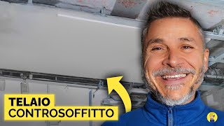 COME FARE IL TELAIO PER UN CONTROSOFFITTO  A Scuola Di Cartongessi [upl. by Ymmat908]