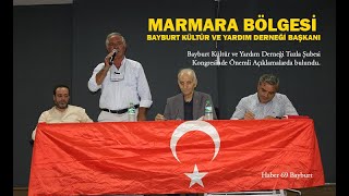 Marmara Bölgesi Bayburt ve Kültür ve Yardım Derneği Başkanı Ali Kemal Birgül [upl. by Sueaddaht]