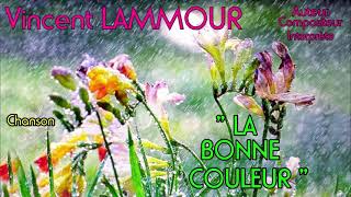 La bonne couleur Chanson Vincent LAMMOUR [upl. by Ennylhsa]