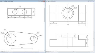 AutoCAD Training Exercises for Beginners  2 [upl. by Harlene48]