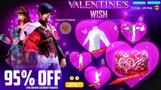 Free Fire Valentine Day Events 2024  Valentines Day Event Free Fire  Upcoming Events in Free Fire [upl. by Ursal]