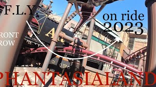 FLY coaster on ride POV front row PHANTASIALAND 2023 NEW [upl. by Tortosa]