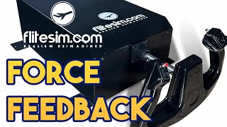 Flitesimcom  NEW FORCE FEEDBACK CLS60 YOKE AMAZING REALISM [upl. by Fantasia]