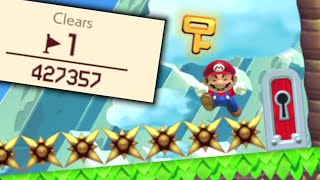 1 in 427000 beat this  Meet Mario Maker 2s Hardest Level [upl. by Izogn68]