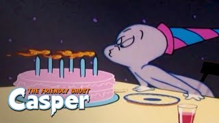 Casper the Friendly Ghost  Caspers Birthday Party  Full Episode  Cartoons For Kids [upl. by Elolcin]