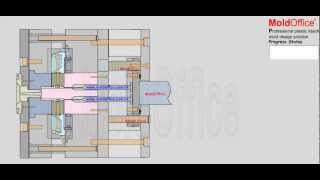 injection mold mini slide core [upl. by Nivek]