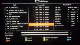 Hİ LEVEL TV UYDU KURULUMU KANAL TAŞIMA KANAL EKLEME Nasıl yapılır 55UAL402 A101 tv uydu A101 [upl. by Oiramat]