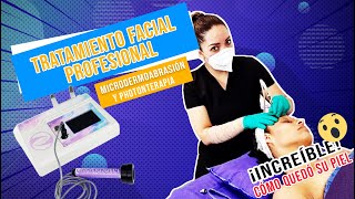 Cómo Hacer un Facial Profesional con Microdermoabrasión y Photonterapia [upl. by Nylzor]