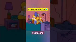 Zooming Out From Earth 🌎 zoom zoomout galaxy universe simpsons animation shorts short vfx [upl. by Neela]