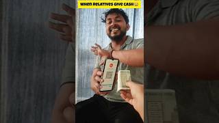 When Relatives Give Cash 🤣🤣 comedy viral funny relative cash cashflow money trending [upl. by Ayitahs672]