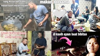 Bapakbapak uprek di dapur masak ayam kampung ‼️Kang Rozak senang kalau adeknya datang [upl. by Jasisa441]