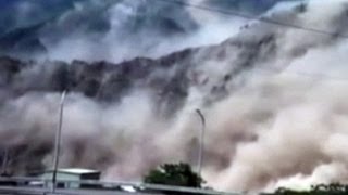 Earthquake causes deadly rockslides in Taiwan [upl. by Herriott]