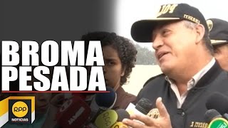 Ministro Urresti tuvo incidente con reportero de RPP [upl. by Kosey]