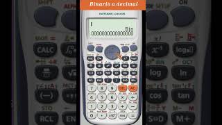 Convertir de binario a decimal con la calculadora cálculo maths [upl. by Ys824]