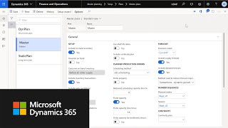 Master planning setup wizard in Dynamics 365 Supply Chain Management [upl. by Inamik]