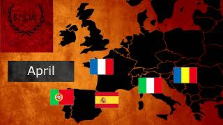 Days and months  Romance languages compared to Latin [upl. by Nitsid]