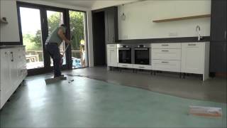 Microtopping Polished Concrete Averton Gifford Devon  Steve Peck [upl. by Tarra]