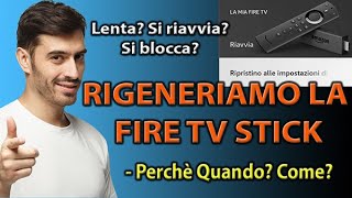 Fire Tv Stick Ripristino alle impostazioni di fabbrica [upl. by Assirralc]