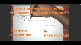 NATA HOW TO CREATE MURAL 2DCOMPOSITION  FOR BEGINNERS [upl. by Burack]