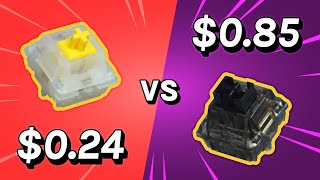 Cheap vs Expensive New Gateron Switches • Milky Yellow Pro vs Box Black Ink [upl. by Ydennek]