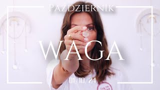 🤍 Wróżba na Październik 2024 🤍 WAGA rozkład tarota [upl. by Hare]