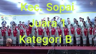 SOPAI Juara 1 Kategori B Festival Paduan Suara NATAL ke III Toraja Utara 2023 [upl. by Gnuoy]