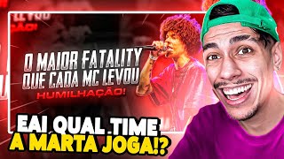 QUAL É O MAIS FDA  React O MAIOR FATALITY QUE CADA MC JA LEVOU 🔥 ‹ Ine Games › [upl. by Kei]