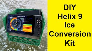 DIY Helix 9 Fish Finder Ice Conversion Kit [upl. by Hgielah]