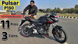 New 2023 Bajaj Pulsar P 150 First Ride Review Pulsar P150 Price Mileage Features Pros amp Cons [upl. by Yenaled]