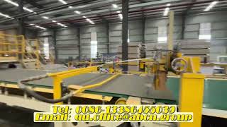 Fiber Cement Sheet Production Line Running Process Fiber Cement Board Production Line Plant [upl. by Anialad]