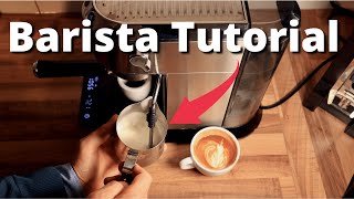 Barista Tutorial with the DeLonghi EC685 Cappuccino [upl. by Sephira]