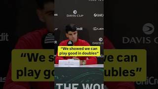 Carlos Alcaraz on playing doubles with Marcel Granollers in Davis Cup 🎥 ITF [upl. by Petr]