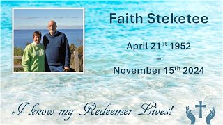 Faith Steketee Funeral Service [upl. by Michaelina]