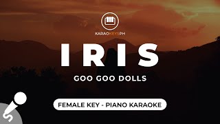 Iris  Goo Goo Dolls Female Key  Piano Karaoke [upl. by Urbannal]